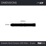 Set sageti darts RedDragon steel Peter Wright 25g World Champion 2020, 90% wolfram