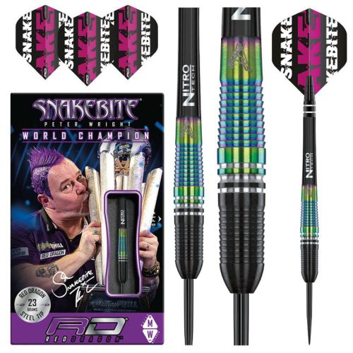 Sageti darts RedDragon steel Peter Wright World Champion Torpedo SE 90% tungsten, 23g