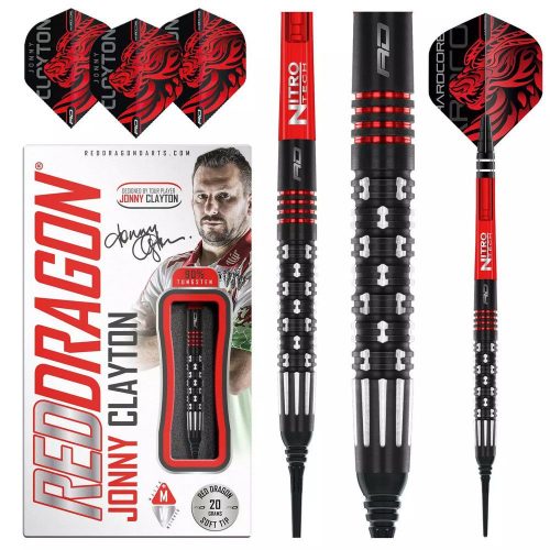 Set darts Red Dragon soft Jonny Clayton Premier League SE 90% wolfram, 20g