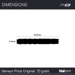 Set sageti darts steel Red Dragon Gerwyn Price original, 23g 90% wolfram