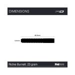 Set Darts steel Red Dragon Richie Burnett 23g 90% wolfram