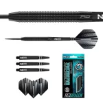 Set sageti darts red Dragon steel razor Edge Black,23g 85% wolfram