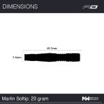 Set sageti soft Red Dragon Marlin 20g 90% tungsten