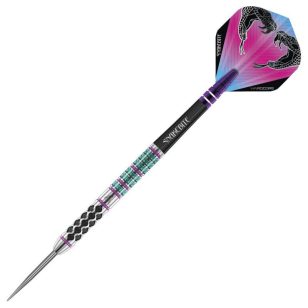Set sageti darts Red Dragon steel Peter Wright Snakebite Supa-Venom 22g, 90% wolfram