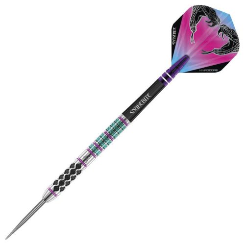 Set sageti darts Red Dragon steel Peter Wright Snakebite Supa-Venom 23g, 90% wolfram