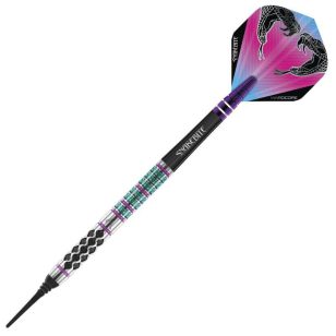Sageti darts Red Dragon soft Peter Wright Snakebite Supa-Venom 20g, 90% tungsten