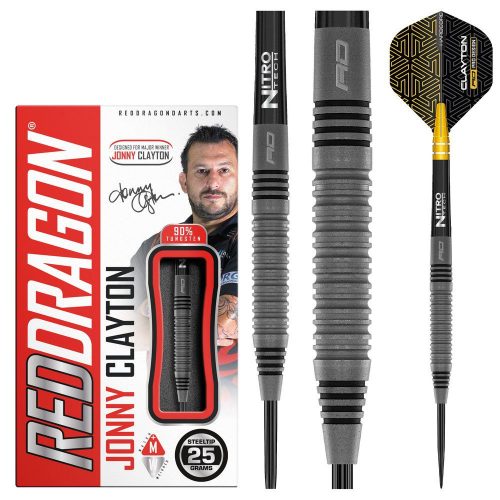 Set darts steel Red Dragon Jonny Clayton Oxide Edition, 25g 90% wolfram