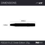 Set darts steel Red Dragon Jonny Clayton Oxide Edition, 25g 90% wolfram