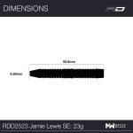 Set darts steel Red Dragon Jamie Lewis Special Edition, 23g 90% wolfram