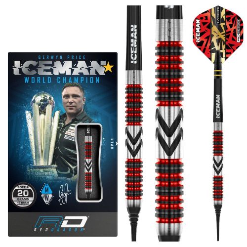 Set darts soft Red Dragon Gerwyn Price Firebird, 20g 90% wolfram