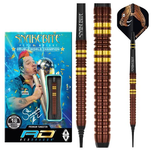Set darts soft  Red Dragon Peter Wright Copper Fusion, 20g 90% wolfram