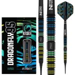 Set darts soft Red Dragon Dragonfly 95 Black - Tapered 18g, 95% wolfram