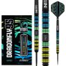 Set darts steel Red Dragon Dragonfly 95 Black - Parallel 22g, 90% wolfram