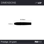 Set darts steel Red Dragon Luke Humphries Prestige 24g, 90% wolfram