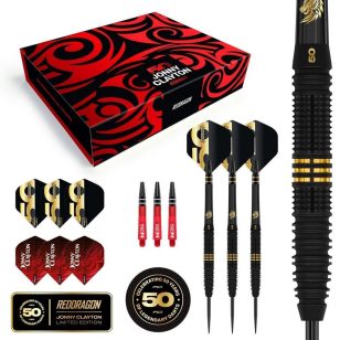   Set sageti darts Red Dragon 50 Years Player Edition Jonny Clayton 22g, 90% wolfram
