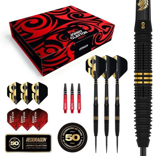 Set sageti darts Red Dragon 50 Years Player Edition Jonny Clayton 22g, 90% wolfram