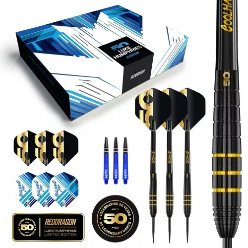Set sageti darts Red Dragon 50 Years Edition Luke Hamphries 22g, 90% wolfram