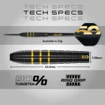 Set sageti darts Red Dragon 50 Years Edition Luke Hamphries 22g, 90% wolfram