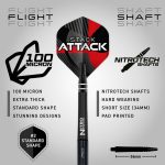 Set sageti darts red Dragon Rob Owen 22g, 90% wolfram