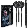   Set sageti darts steel red Dragon Peter Wright Black Mamba 24g, 90% wolfram