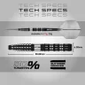 Set sageti darts steel Red Dragon Tapered 21g, 90% wolfram
