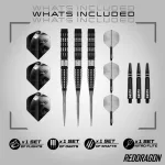 Set sageti darts steel Red Dragon Recon Tapered 23g, 90% wolfram