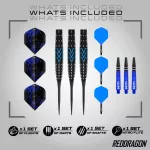 Set sageti darts steel Red Dragon Amp Torpedo 26g, 90% wolfram