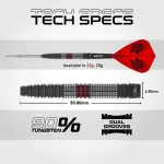 Set sageti darts steel Red Dragon SP Jonny Clayton Hiraeth, 22g 90% wolfram