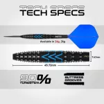 Set sageti darts steel Red Dragon SP Amp Torpedo, 24g 90% wolfram