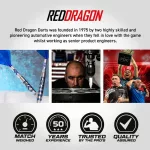 Set sageti darts steel red Dragon SP Gerwyn price Gezzy Blue, 26g 90% wolfram