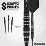 Set sageti darts steel red Dragon SP Sable Bomb, 22g 90% wolfram