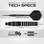 Set sageti darts steel red Dragon SP Sable Bomb, 22g 90% wolfram