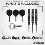 Set sageti darts steel red Dragon SP Sable Bomb, 26g 90% wolfram
