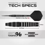 Set sageti darts steel red Dragon SP Sable Bomb, 26g 90% wolfram