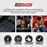 Set sageti darts steel red Dragon SP Sable Bomb, 26g 90% wolfram