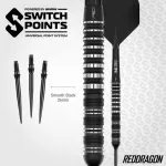 Set sageti darts steel Red Dragon SP Sable Parallel, 23g 90% wolfram