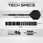 Set sageti darts steel Red Dragon SP Sable Parallel, 23g 90% wolfram