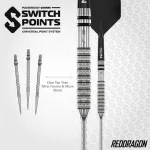 Set sageti darts steel red Dragon SP Gian Van Veen Tour Edition, 21g 90% wolfram