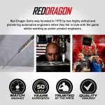 Set sageti darts steel red Dragon SP Gian Van Veen Tour Edition, 21g 90% wolfram