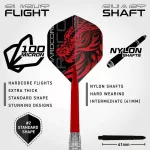 Set sageti darts steel Red Dragon Jonny Clayton, 21g brass