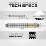 Set sageti darts steel Red Dragon Gian Van Veen, 21g brass