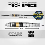 Set sageti darts steel Red Dragon Luke Hamphries, 21g brass