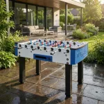 Masa fotbal Storm Happy Days Family Outdoor cu tije telescopice marimea 5