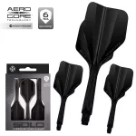 Fluturas si tija darts harrows Solo negru, No6 si tija scurta