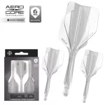 Fluturas si tija darts Harrows Solo transparent, No6 si tija scurta