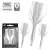 Fluturas si tija darts Harrows Solo transparent, No6 si tija medie