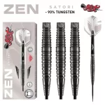 Set darts steel Shot Zen Satori, 25g, 90% wolfram, negru