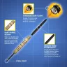 Set sageti darts Shot steel, Duel 18g, brass, 2 seturi