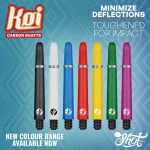 Tija darts SHot Koi Carbon, alb 48mm