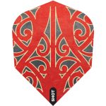 Fluturas darts Shot Warrior Taiaha No6, rosu